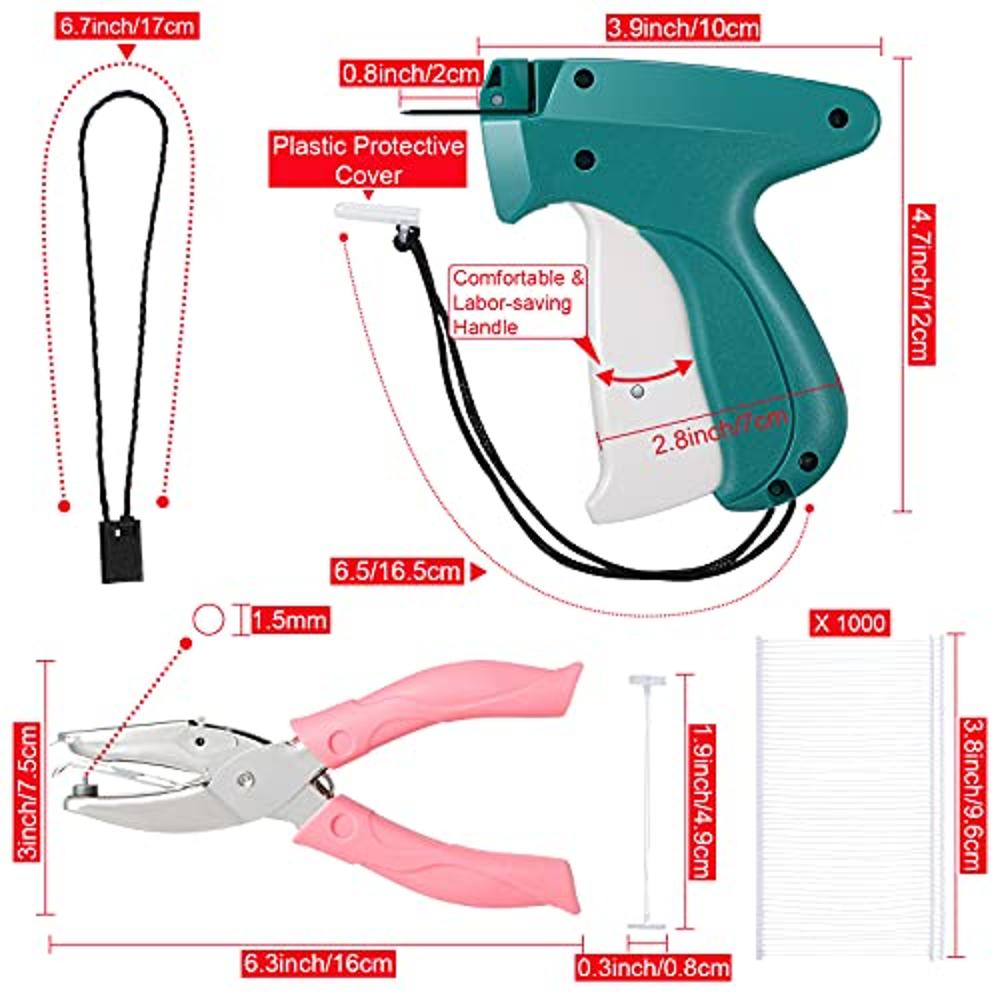 2007 Pieces Price Tag Attacher Gun Kit, Including Tagging Gun for Clothing,  Small Hole Punch and Hang Tag Strings for Tags Clothes Label Store