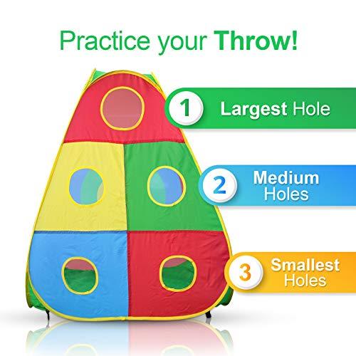 Hide N Side 5pc Kids Ball Pit Tents and Tunnels, Toddler Jungle Gym Play Tent with Play Crawl