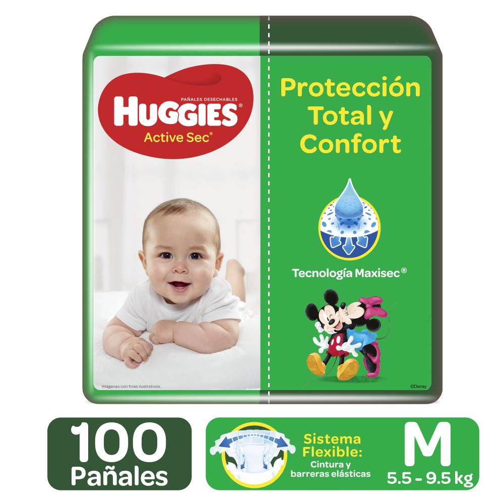 pañales huggies de 100 unidades