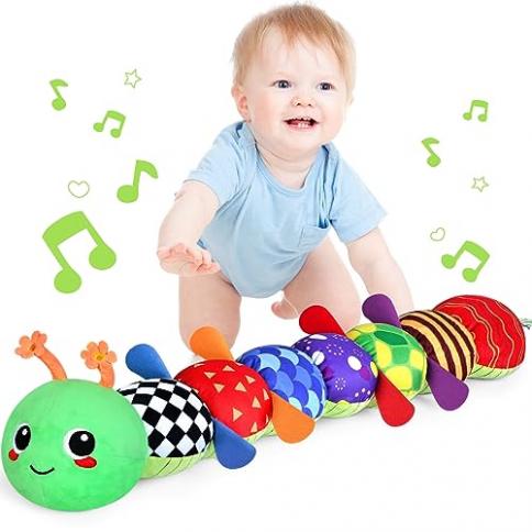 Sonajeros para bebés de 0 a 6 meses: sonajeros suaves para bebés de 0 a 6  meses, juguetes sensoriales para recién nacidos, juguetes para bebés en