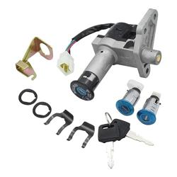 RCRBT Motorcycle Ignition Switch Key Set Kit Compatible with GY6 125cc 150cc Moped Scooter 4 Pin Plug Chinese Scooter Parts