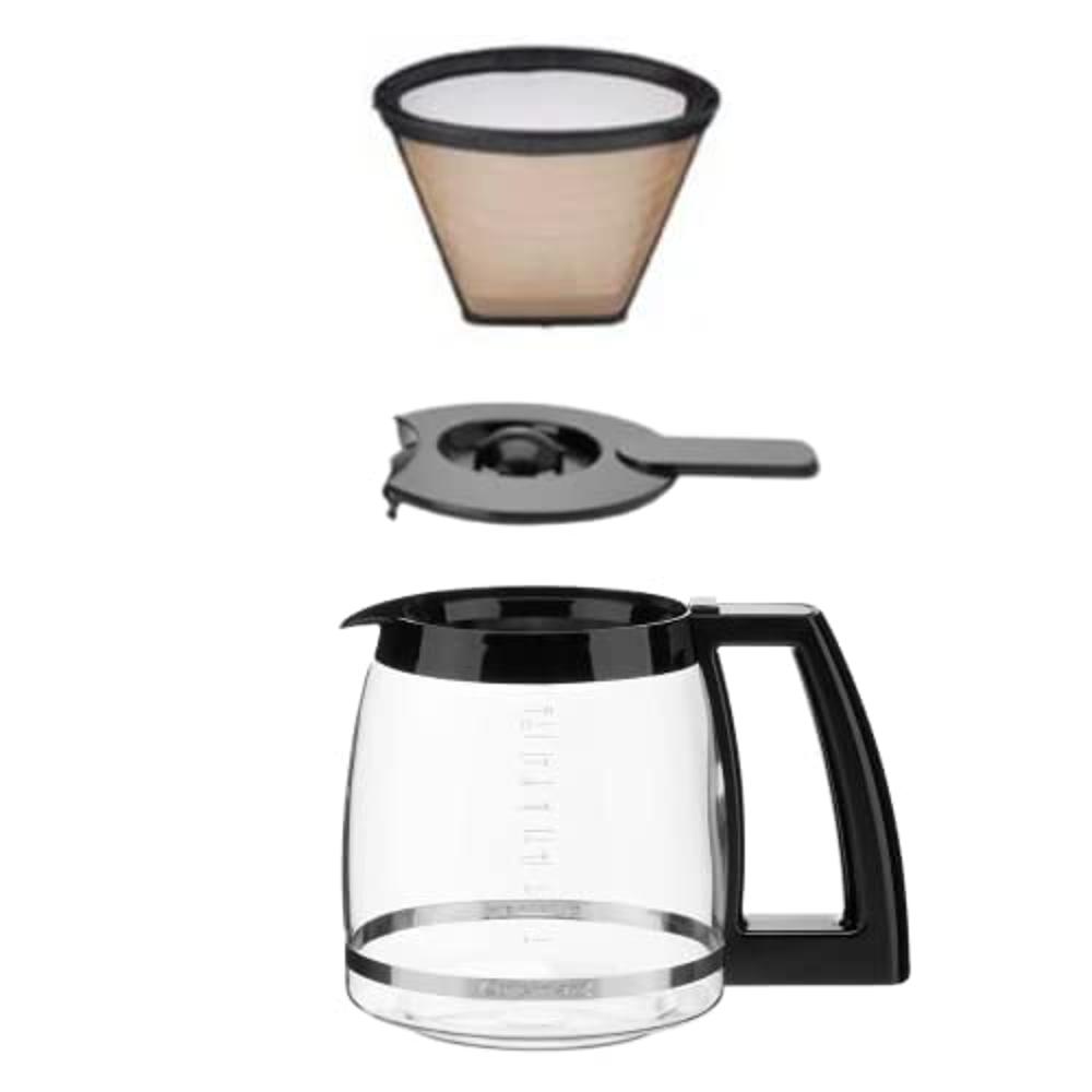 Cuisinart Cafetera individual + 12 tazas, ofrece 3 tamaños: 6 onzas, 8  onzas y 10 onzas, crema, SS-15P1CRM