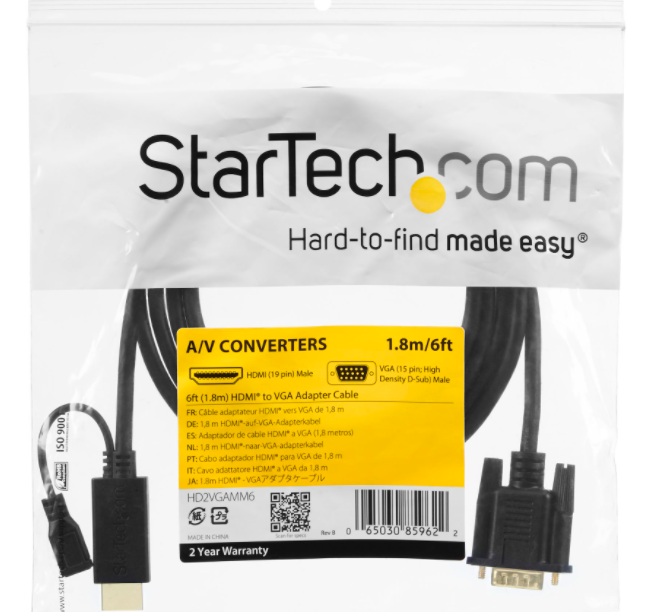 Cable De 91Cm Conversor Activo HDMI A VGA Adaptador 1920X1200 1080P