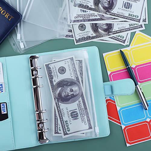  Organizador para dinero en efectivo, carpeta de ahorro de dinero,  sobres de dinero para efectivo, 30 sobres de dinero en efectivo, sobre para  efectivo (color azul). : Productos de Oficina