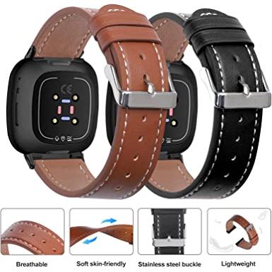 Dirrelo Correas de diseñador compatibles con Fitbit Sense/Sense 2 y Fitbit  Versa 3 / Versa 4 bandas para mujeres y hombres, elegantes correas de reloj