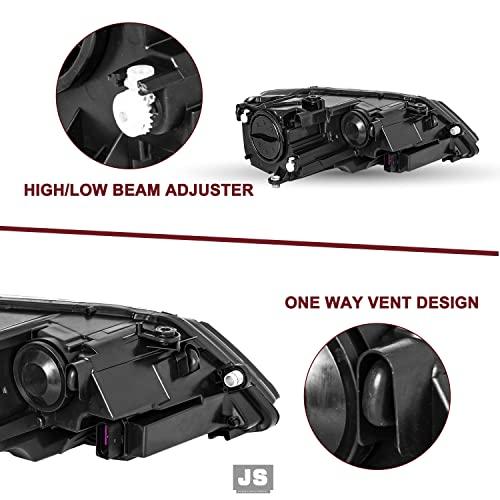 JSBOYAT Halogen Headlight Assembly Compatible with 20112018 VW Jetta