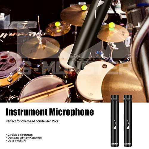 GMARK 7Piece Drum Mics, G7 Dynamic Drum Microphone Kit for Bass/ Kick