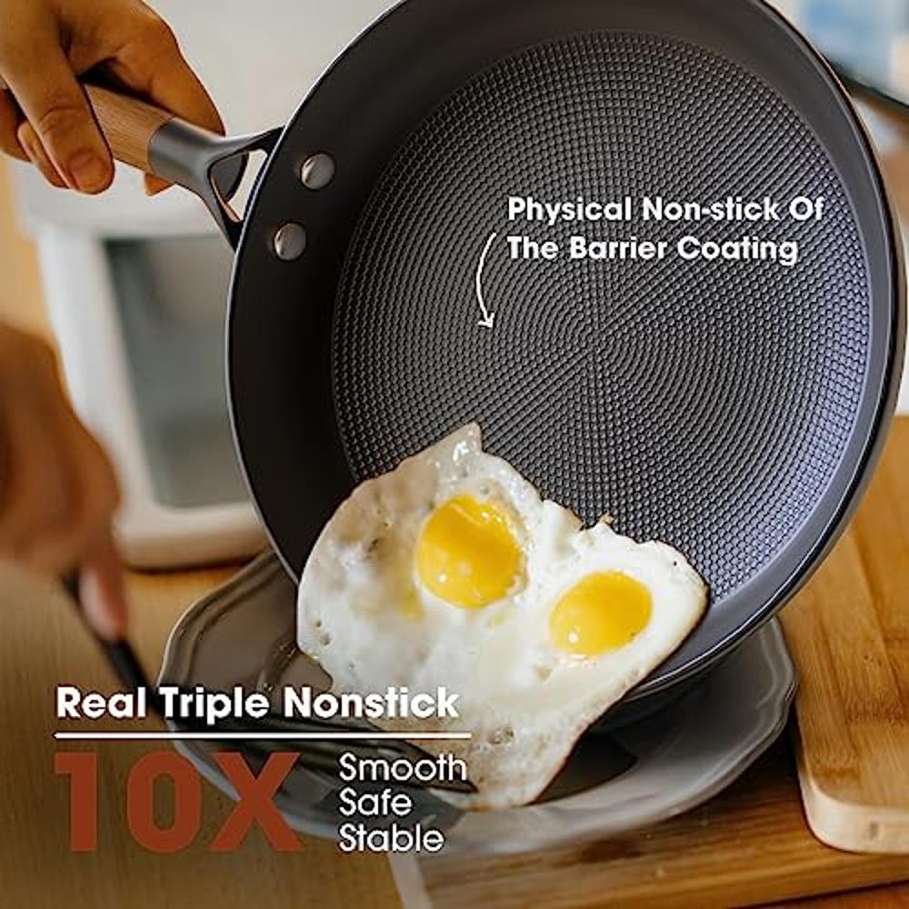  imarku Non Stick Frying Pans, Nonstick Cast Iron