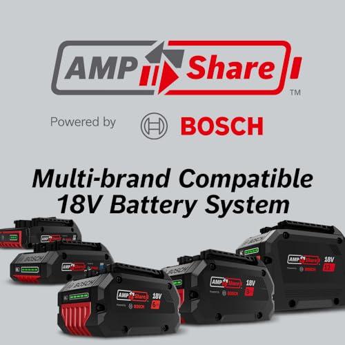 Bosch Drill, Impact Driver, Saw & Light Combo Kit w/ Batteries, 18V (Bosch  GXL18V-496B22)