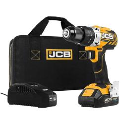 JCB Tools - JCB 20V Brushless Hammer Drill Driver - Includes 2.0Ah Battery - 2.4A Charger, JCB-20BLCD-2X - Nombre de estilo Drill With 2.0Ah Battery And Charger