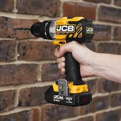 JCB Tools - JCB 20V Brushless Hammer Drill Driver - Includes 2.0Ah Battery - 2.4A Charger, JCB-20BLCD-2X - Nombre de estilo Drill With 2.0Ah Battery And Charger