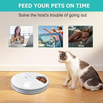Alimentador automático inteligente para gatos Dispensador de alimentos para  gatos confiable de 6 L con pantalla LCD para una fácil instalación – Yaxa  Guatemala