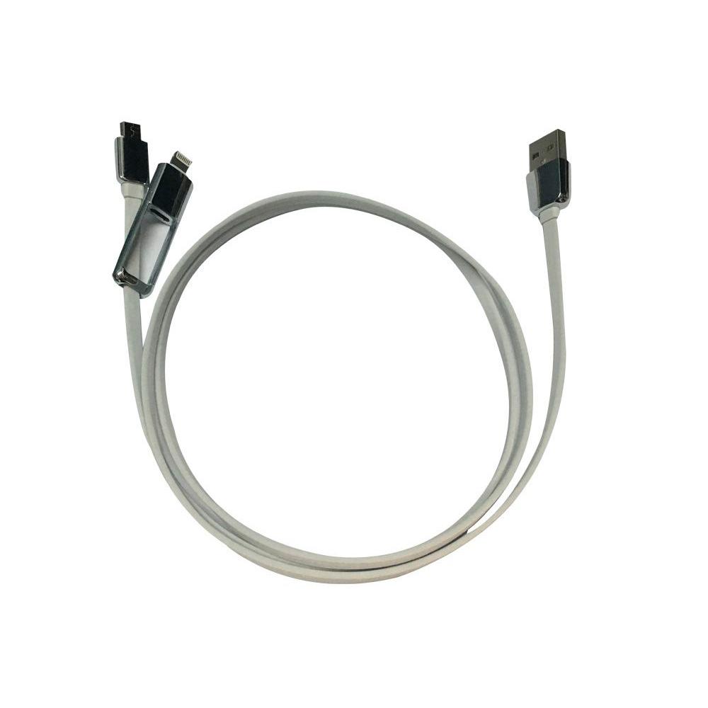 Radioshack Cable 2 En 1 USB A Micro USB Y Lightning 1202208 3 Pies