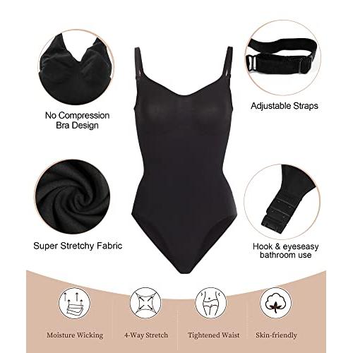 SHAPERX Body para mujer Control de barriga Fajas sin costuras Tanga para  esculpir Body Shaper Tank Top,SZ5215-Black-L/XL : Precio Guatemala