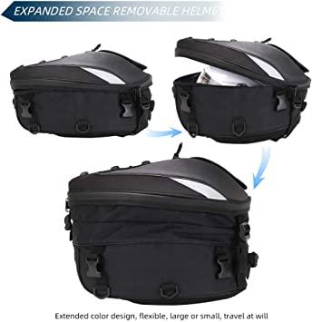  Bolsa de asiento para motocicleta, doble uso, impermeable, bolsa  de almacenamiento, bolsa para guardar el casco : Automotriz