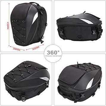  Bolsa de asiento para motocicleta, doble uso, impermeable, bolsa  de almacenamiento, bolsa para guardar el casco : Automotriz