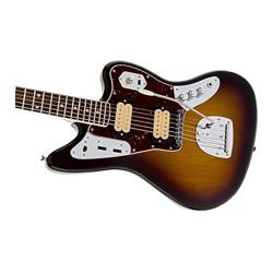 Fender Kurt Cobain Jaguar Electric Guitar, with 2-Year Warranty, 3-Color Sunburst, Rosewood Fingerboard - Color 3-Color Sunburst - Nombre de estilo Jaguar