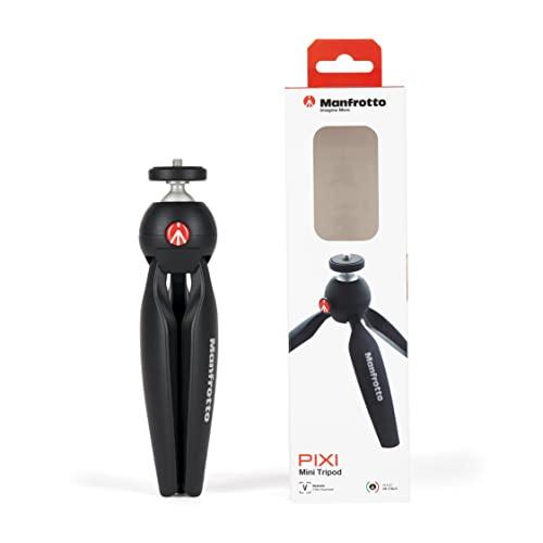 Manfrotto MTPIXIMII-B, PIXI Mini Tripod With Handgrip For Compact ...