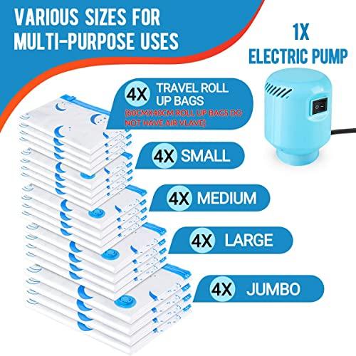 Z ZONAMA Vacuum Storage Bags 5pk Jumbo Reusable Save Saving