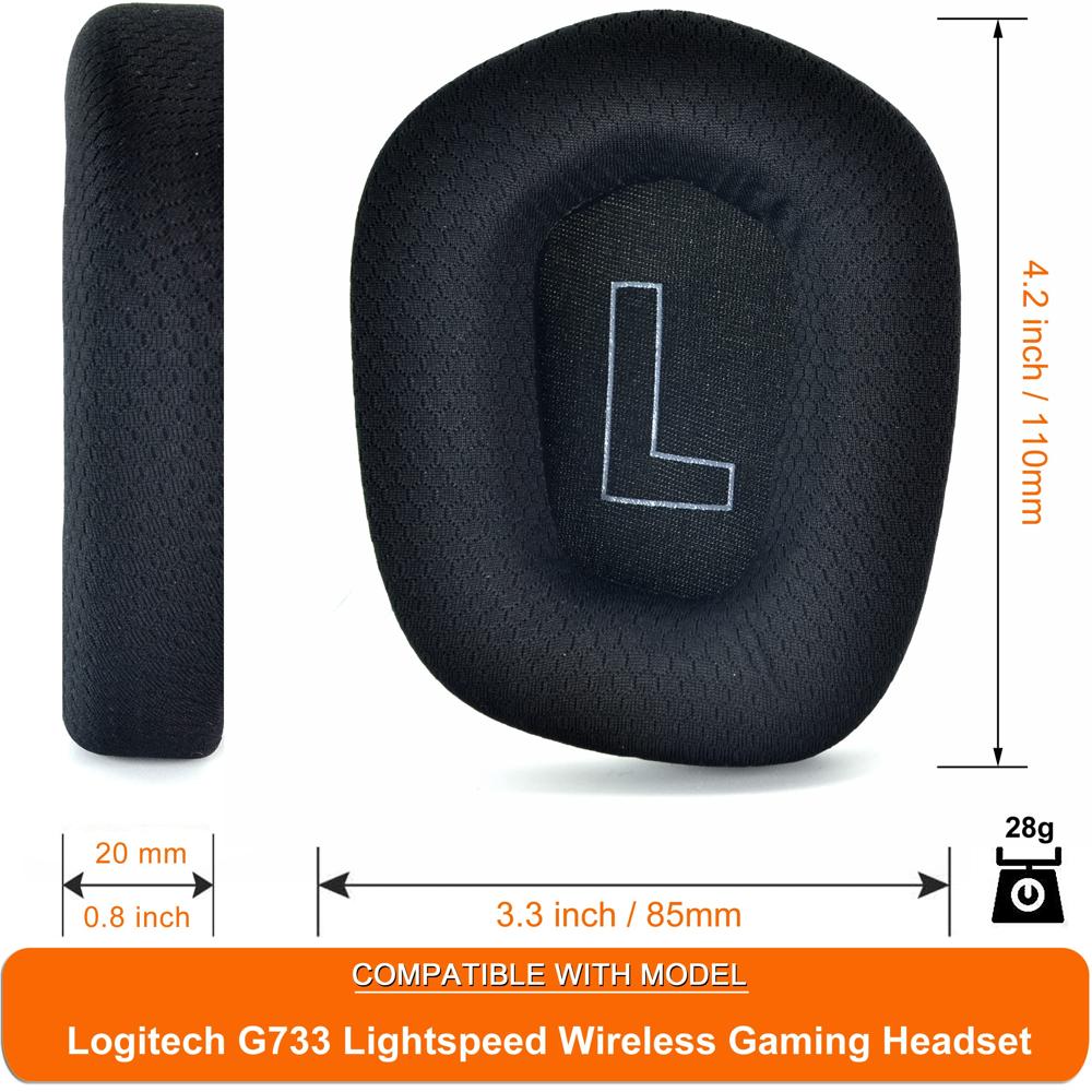 G733 Earpads Defean Replacement Ear Cushion Cover Compatible With Logitech G733 G 733