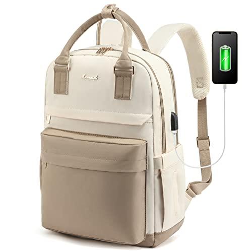 Lovevook - Mochila acolchada para laptop, bolsa de trabajo para  computadora, bolsa para mujer con estilo para libros - 15.6 pulgadas, verde  claro
