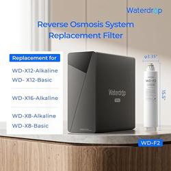 Waterdrop F2 Filter, Replacement for X8  X12  X16 Undersink Reverse Osmosis System, [ NOT for X8PRO  X12PRO ], 6-month Lifetime