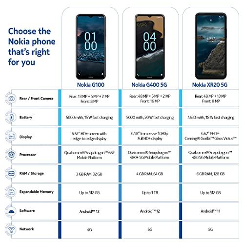 Nokia G100 | Verizon, T-Mobile, ATT | Android 12 | Unlocked
