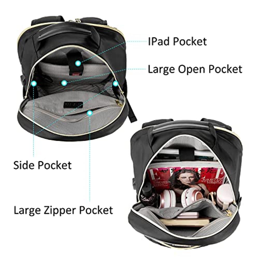 LOVEVOOK Mochila para computadora portátil para mujer, mochilas de viaje,  bolsa antirrobo, bolsa de mochila, bolsas de computadora con USB