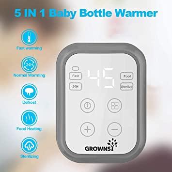Calentador de biberones, calentador de leche para bebés 8 en 1 rápido con  temporizador para leche materna o fórmula, control preciso de temperatura
