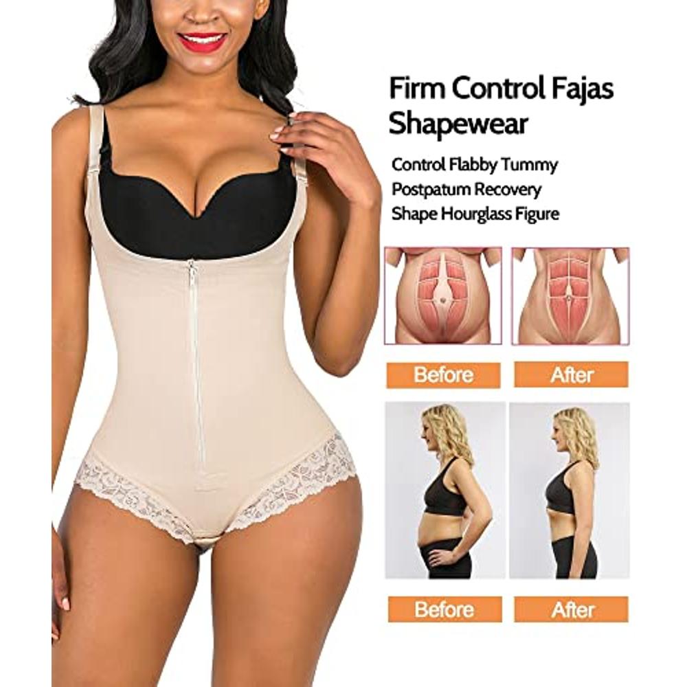 SHAPELLX Faja Colombiana - Faja moldeadora para mujer con control de  abdomen y levantamiento de glúteos, A2-beige, Medium : : Ropa,  Zapatos y Accesorios