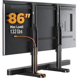 Perlegear Universal TV Stand Legs for Most 37–86 90 Inch TVs up to 150 lbs, Height Adjustable TV Legs Replacement Suitable for Soundbar, Table Top Stand Base Max VESA 800 x 500mm, PGTVS20