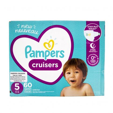 Pampers Cruisers - Pañales desechables para bebé, talla 5, 128 unidades (el  empaque puede variar)