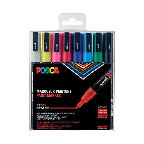 8 Uni Posca Paint Markers, 3m Fine Posca Markers With Reversible Tips, Posca  Marker Set Of Acrylic Paint Pens For Art Supplies - Art Markers - AliExpress