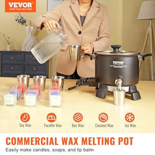 VEVOR Wax Melter for Candle Making, 5 Liter Large Electric Wax Melting