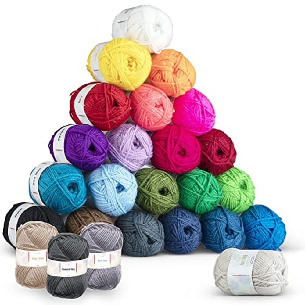Hilo para tejer Manualidades 12 mini rollos Bordar Tejer Crochet