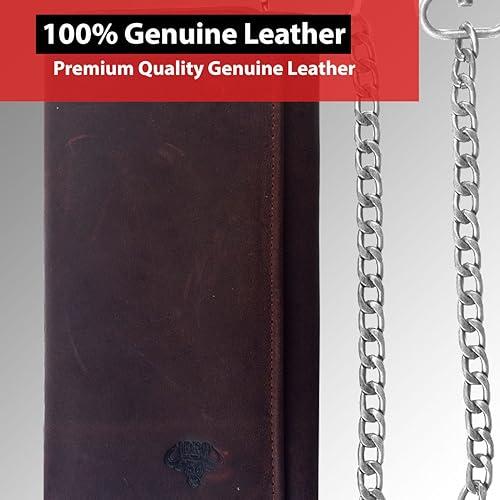 Cartera De Cuero Larga Para Mujeres En Cuero Neutro Foto De Archivo