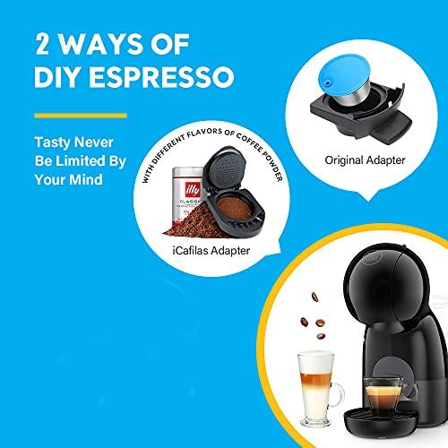 Adaptador de cápsulas reutilizables i Cafilas para Dolce Gusto, soporte  para llenar tu café en polvo favorito, compatible con Piccolo XS/Genio S (1  adaptador)