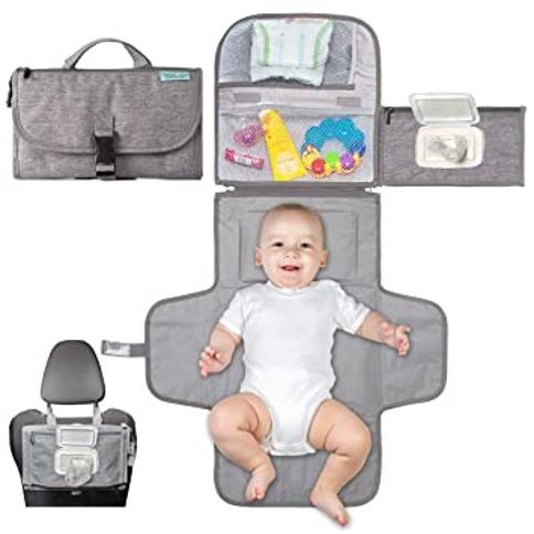 Cambiador de viaje personalizado portátil para bebé - La canastilla del bebé