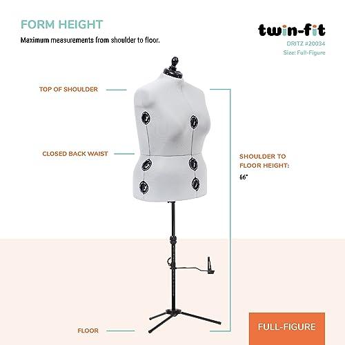 dritz-twin-fit-adjustable-dress-form-full-figure-silver-gray-precio