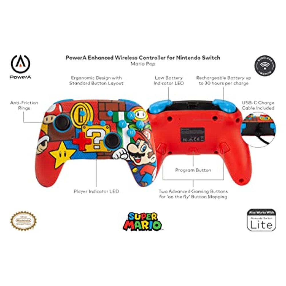 Mando inalámbrico Power A Mario L-Ion Nintendo Switch - Mando consola - Los  mejores precios
