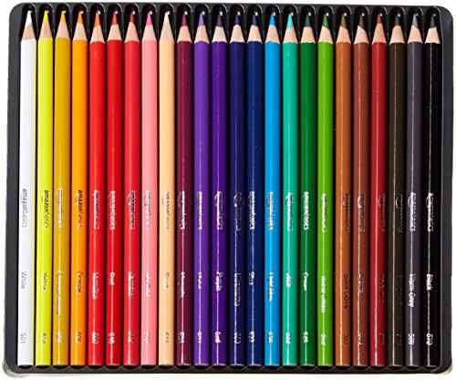 Amazon Basics Premium Colored Pencils, Soft Core, 24 Count, Pack of 1, Multicolor Precio Guatemala