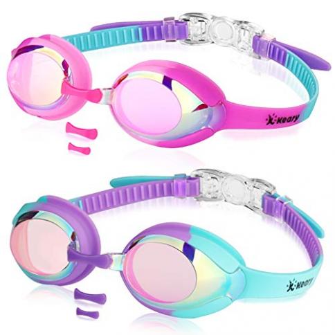 Gafas de natación para bebé rosa