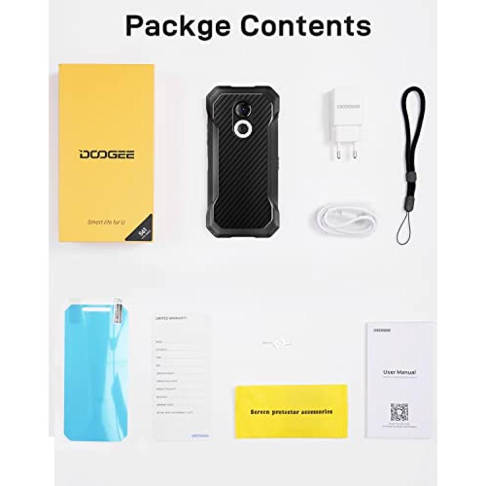 DOOGEE S61 Pro (2023) Movil Resistente Agua y Golpes Android 12, 8GB+128GB Moviles  Rugerizados, 48MP+20MP Visión Nocturna Cámara, 5180mAh Batería, 6 HD+  Smartphone Irrompible 4G, IP68IP69K/NFC : .es: Electrónica