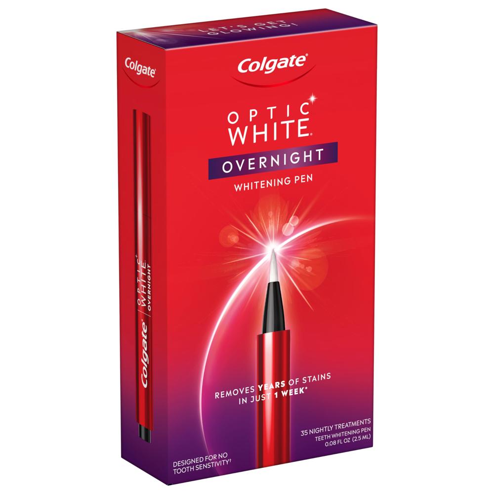 Colgate Optic White Overnight Teeth Whitening Pen, Teeth Stain Remover ...