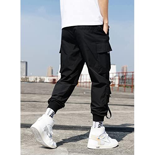 Mens Pajama Pants with Pockets Men's Punk Cargo Baggy Techwear Streetwear  Hip Hop Sports Casual Pants – Yaxa Guatemala