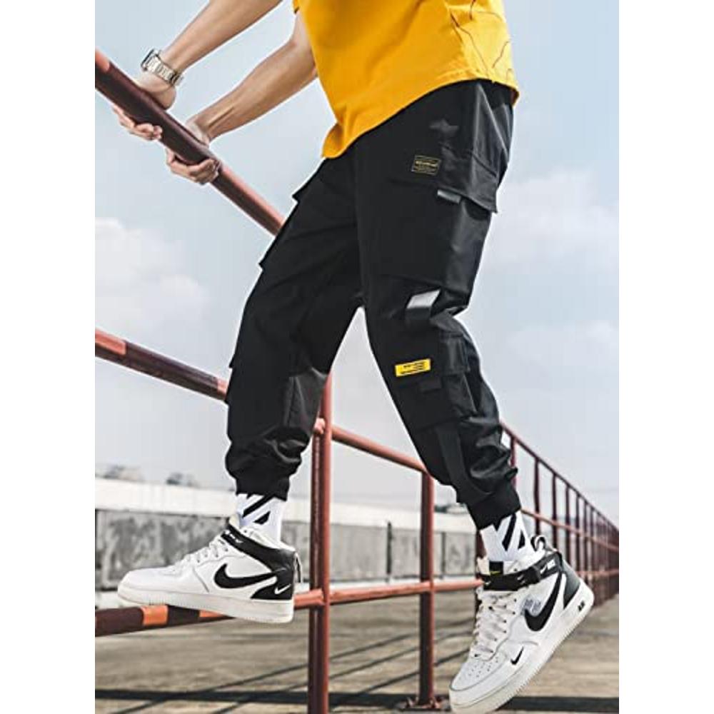 Mens Pajama Pants with Pockets Men's Punk Cargo Baggy Techwear Streetwear  Hip Hop Sports Casual Pants – Yaxa Guatemala