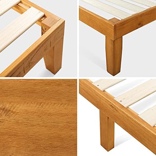 Zinus 30 cm Alexia Bastidor de Cama con Plataforma de Madera, Base de  Madera Maciza, Somier de Listones de Madera, Montaje Sencillo, Espacio de