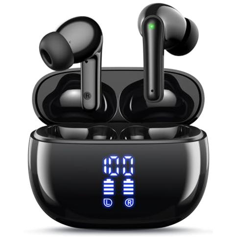 YAQ Auriculares Inal mbricos Auriculares Bluetooth 40H Tiempo De