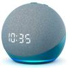 Parlante con Alexa inteligente echo dot, 4 generación con reloj azul