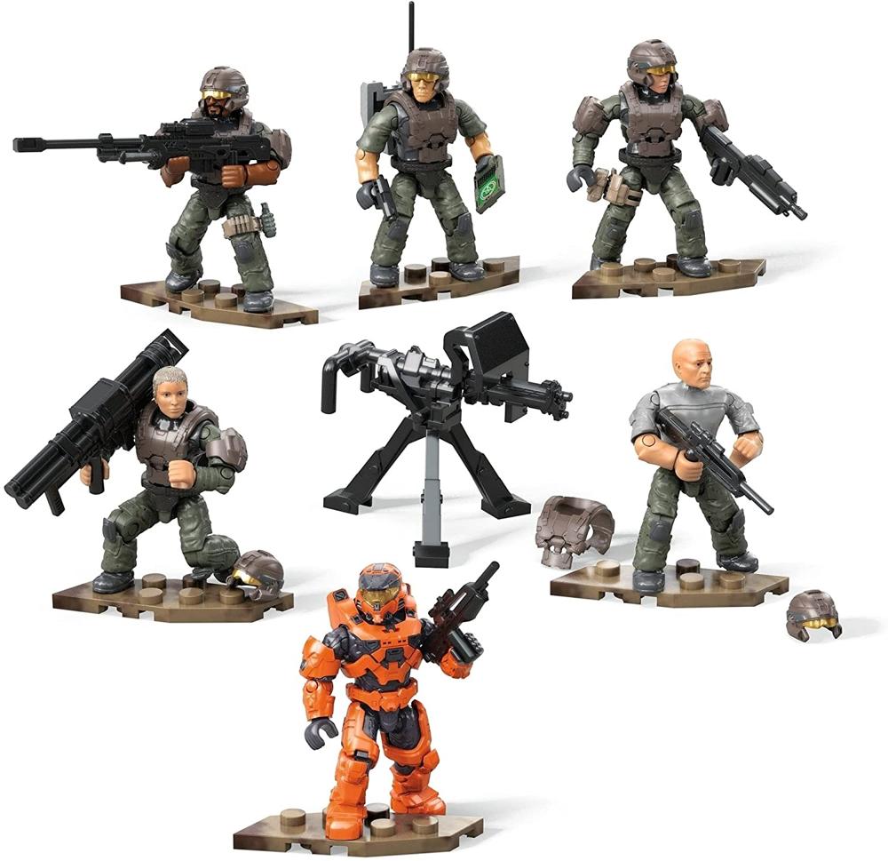 Mega Construx Halo UNSC Marine Platoon Pack Juego de construcción ...